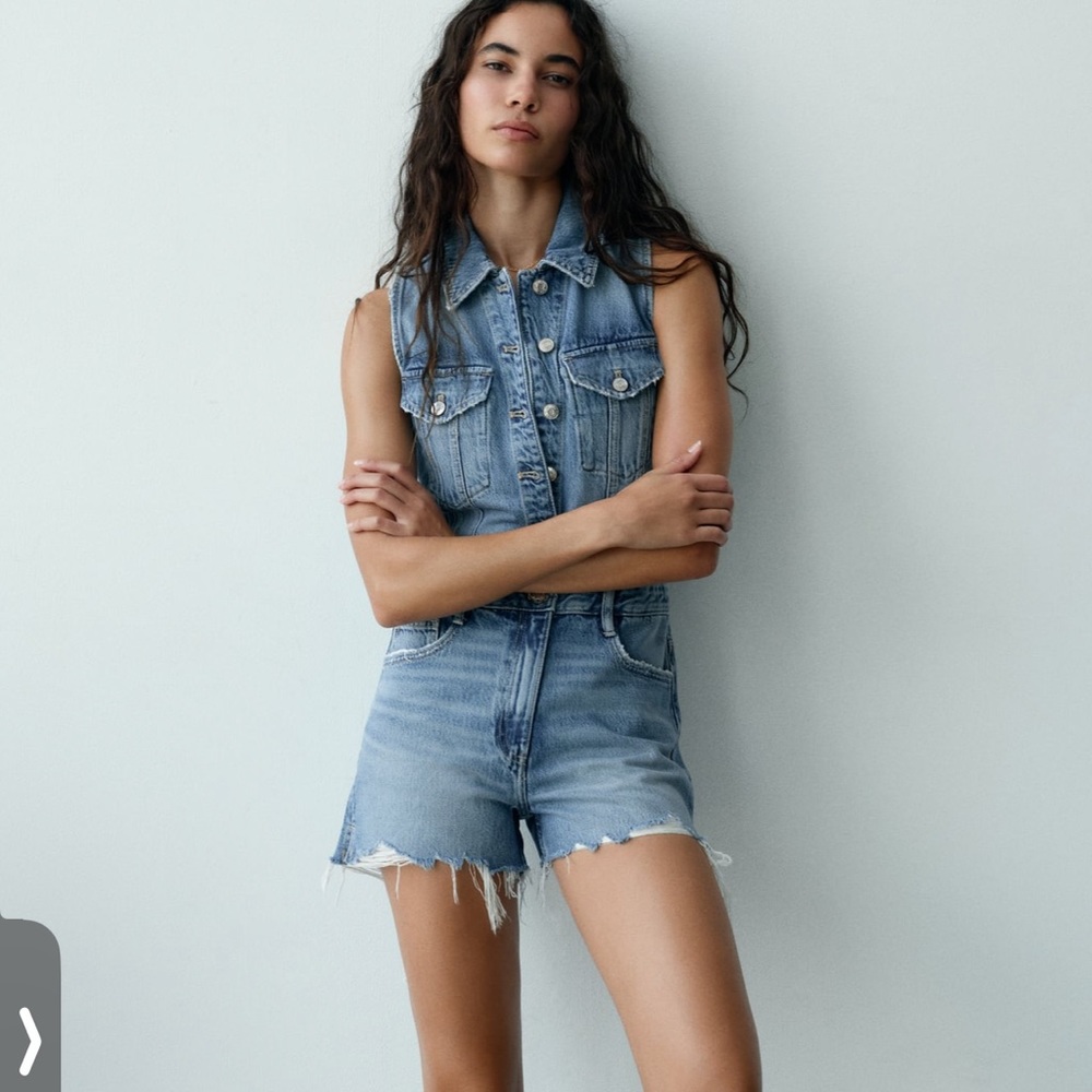 Zara Denim Jumpsuit